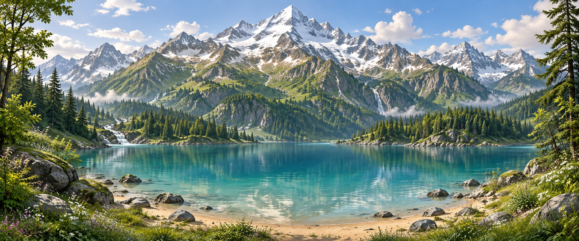 The Mountain Game’s lakeside climbing trail